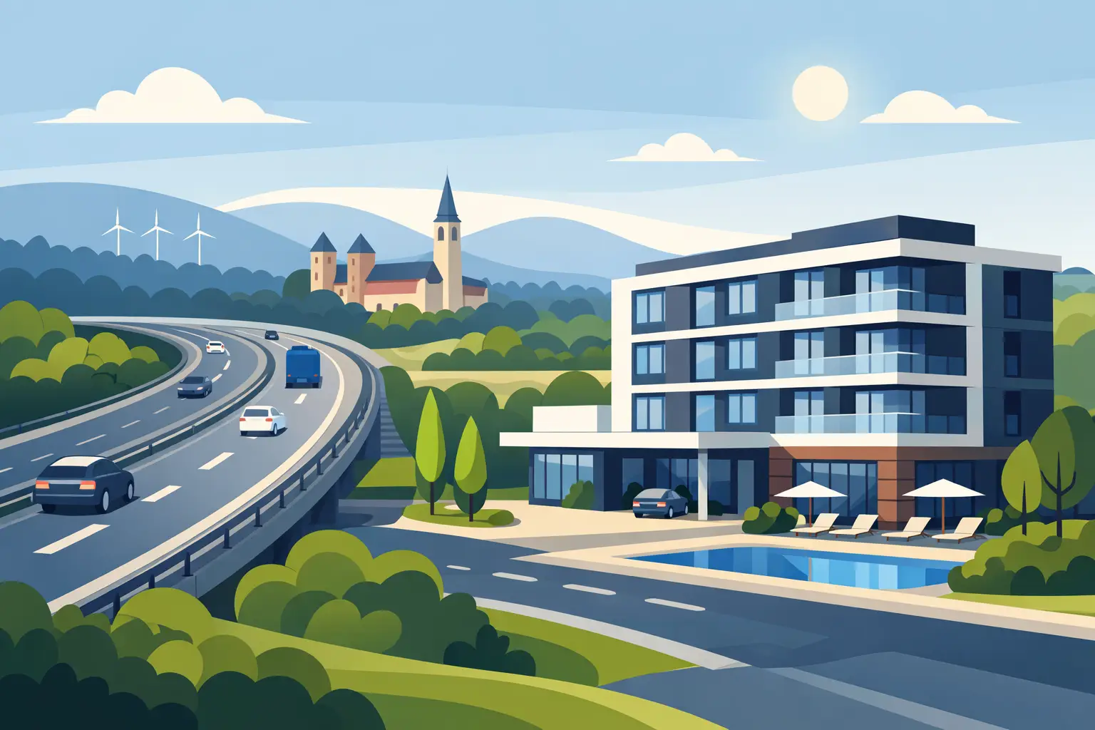 Hotel nahe A5 Ettlingen - worauf es ankommt
