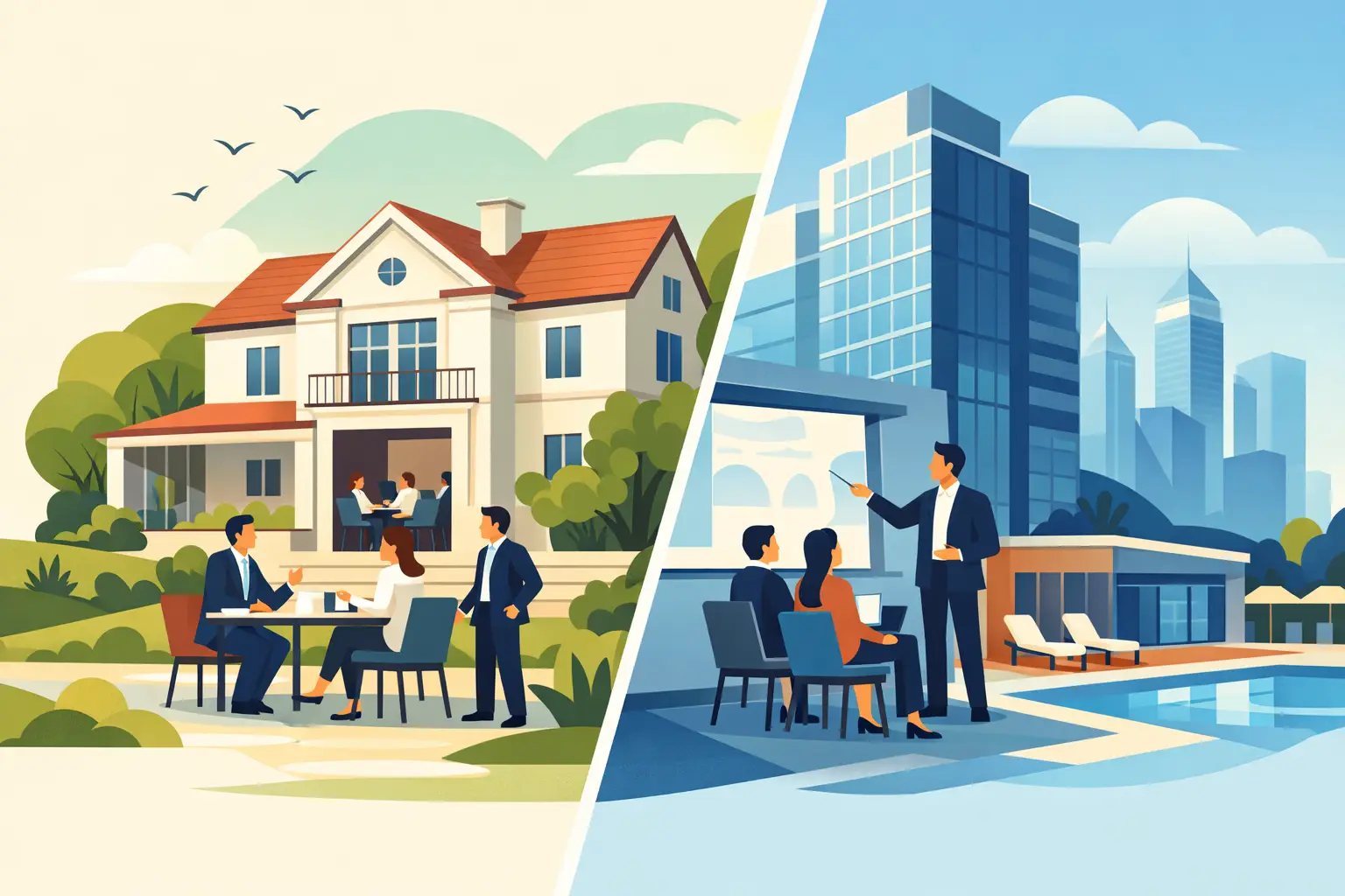 Tagungsvilla oder Businesshotel - was passt?