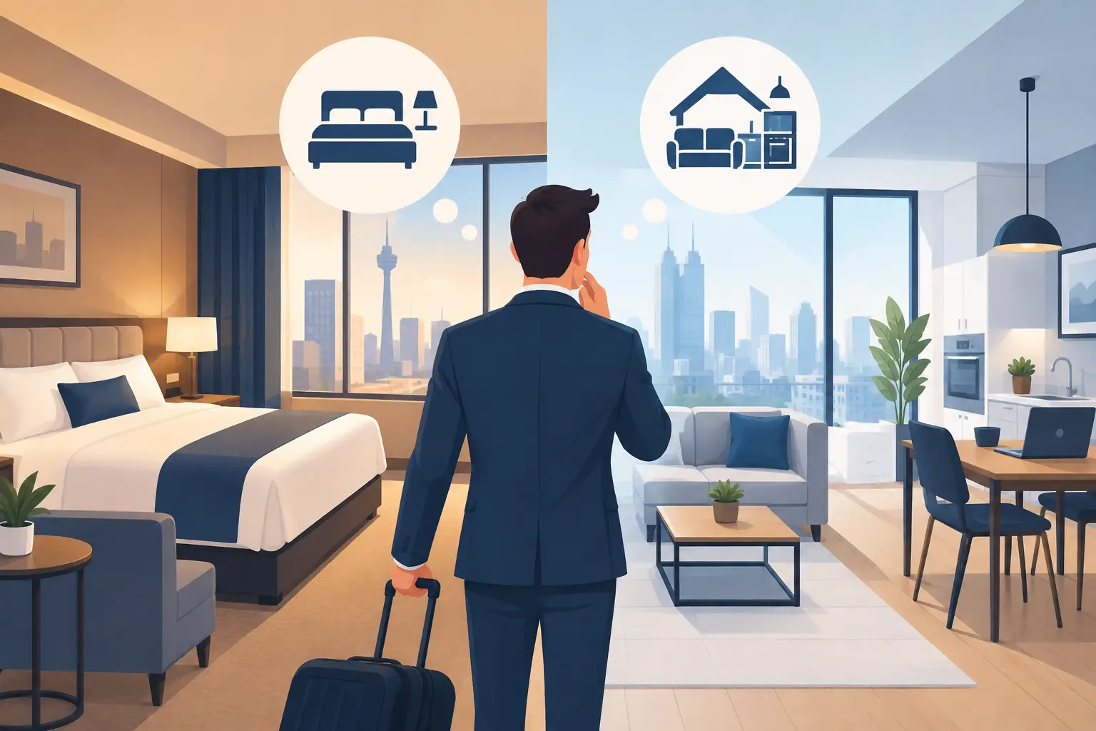 Geschäftsreise: Hotel oder Apartment wählen?