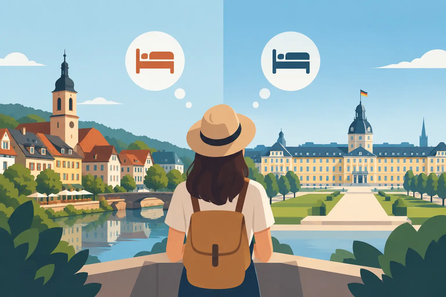 Ettlingen oder Karlsruhe übernachten - was passt?