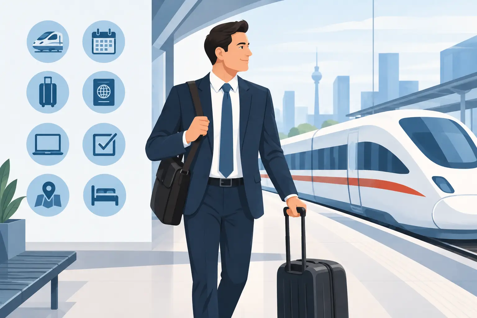 Geschäftsreise mit Bahn vorbereiten: 8 Schritte